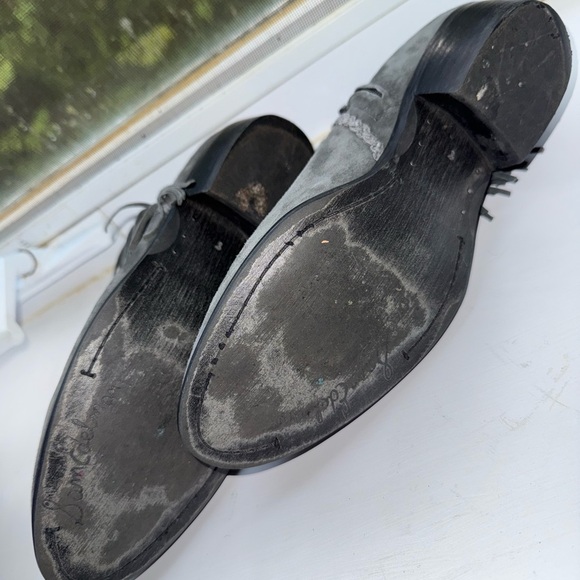 Sam Edelman Paige Velvet Fringed Ankle Bootie Gray Size 8 EUC - Picture 7 of 8